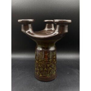 Franciscan Madeira Candelabra Pillar Candle Holder MCM BOHO Vintage